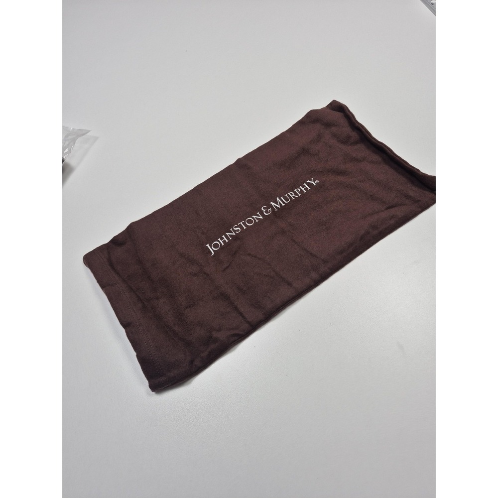 Johnston & Murphy Dust Bag Men's Brown Drawstring Shoe Dust 2 Pieces Italy